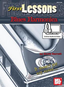 Paperback First Lessons Blues Harmonica Book