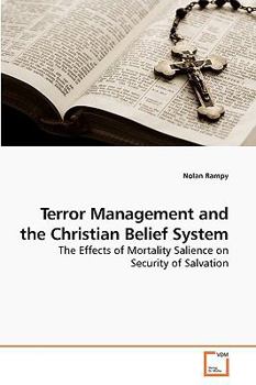 Paperback Terror Management and the Christian Belief System Book