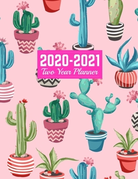 Paperback 2020-2021 Two Year Planner: Handy 24-Months Calendar, 2-Year Appointment Business Planners, Agenda Schedule Organizer Logbook and Journal - Art Co Book