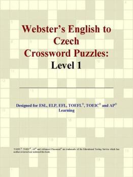 Paperback Webster's English to Czech Crossword Puzzles: Level 1 Book