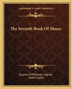 Paperback The Seventh Book Of Moses Book