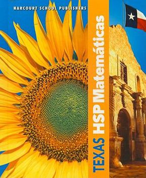 Hardcover Harcourt School Publishers Spanish Math Texas: Student Edition Grade 4 2009 [Spanish] Book