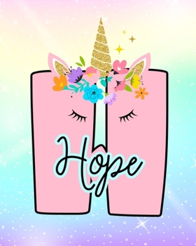 Paperback Hope: Girls Unicorn Journal to Write In - Personalized Journal Book