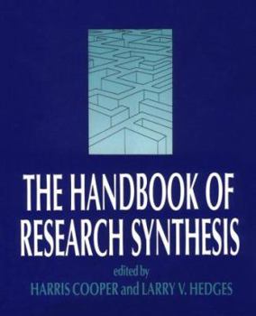 Hardcover The Handbook of Research Synthesis Book