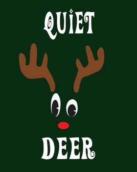 Quiet Deer: Blank 8" x 10" 200 Pages Thick Unruled Sketchbook DIY Journal