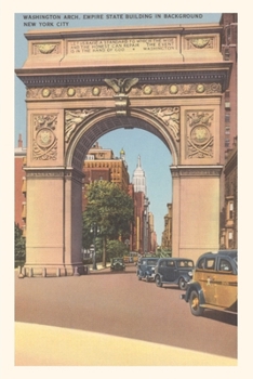 Paperback Vintage Journal Washington Arch, Empire State Building Book