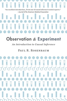 Paperback Observation and Experiment: An Introduction to Causal Inference Book