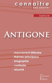 Paperback Fiche de lecture Antigone de Sophocle (Analyse littéraire de référence et résumé complet) [French] Book