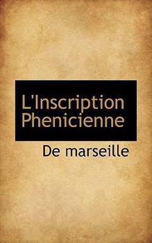 Paperback L'Inscription Phenicienne Book
