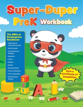 Paperback Super-Duper Prek Workbook: Spark Pre-Reading, Writing, and Math Skills! Book
