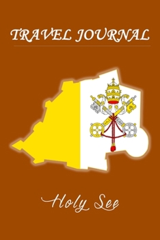 Paperback Travel Journal - Holy See - 50 Half Blank Pages - Book