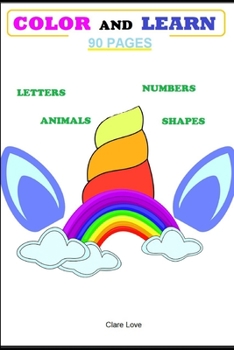 Paperback Color and Learn: 90 pages Book