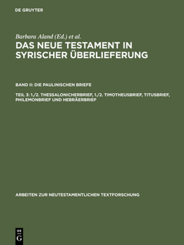 Hardcover 1./2. Thessalonicherbrief, 1./2. Timotheusbrief, Titusbrief, Philemonbrief Und Hebräerbrief [German] Book