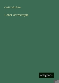 Paperback Ueber Correctopie [German] Book