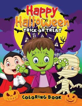 Paperback Happy Halloween Coloring Book: Easy and Fun Activity Book for Kids Book