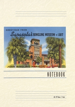 Paperback Vintage Lined Notebook Greetings from Sarasota Museum Book
