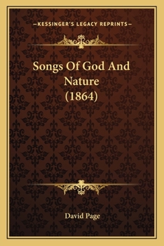 Paperback Songs Of God And Nature (1864) Book