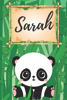 personalisiertes Notizbuch Panda / Malbuch / Kritzelbuch / Tagebuch / Journal / Notizheft / DIN A5 / Geschenke Sarah: individuelles personalisiertes ... für Frauen und Männer. (German Edition)