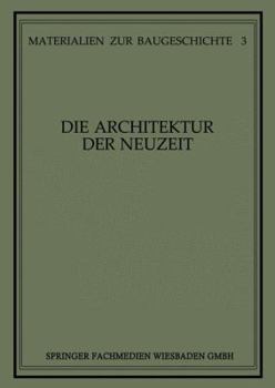 Paperback Die Architektur Der Neuzeit [German] Book