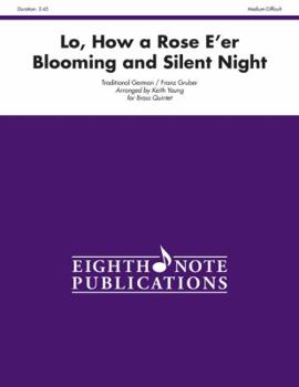 Paperback Lo, How a Rose E'Er Blooming and Silent Night: Score & Parts Book