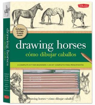 Paperback Drawing Horses Kit: A Complete Kit for Beginners [With Blending Stump, Acetate Grid, Sandpaper Block and 7 Pencils and Paint Brush and Paint and Era Book