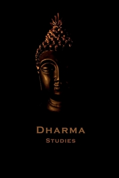 Golden Buddha Head Dharma Studies Journal (Simple, black & gold Buddha cover): Buddhism Notebook / Composition Book