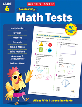 Paperback Scholastic Success with Math Tests Grade 6 Workbook Book