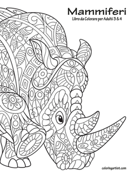 Paperback Mammiferi Libro da Colorare per Adulti 3 & 4 [Italian] Book