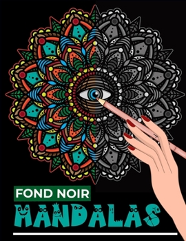 Paperback Mandalas Fond Noir [French] Book