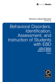 Hardcover Behavioral Disorders: Identification, Assessment, and Instruction of Students with EBD Book