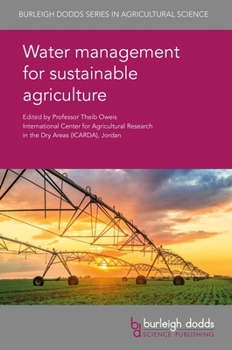 Hardcover Water Management for Sustainable Agriculture Book