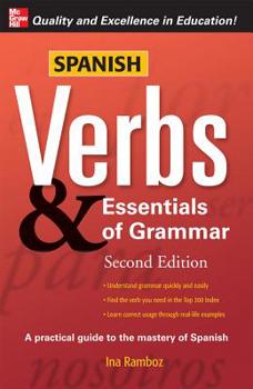Paperback Spanish Verbs & Essentials of Grammar Book