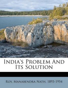Paperback India's Problem and Its Solution Book