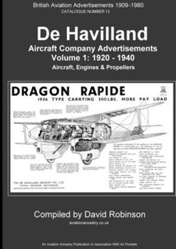 Paperback De Havilland Aircraft Company Advertisements. Volume 1: 1920 - 1940 Book