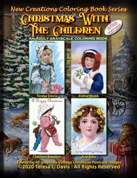 Paperback New Creations Coloring Book Series: Christmas With The Children Vintage Postcards Book