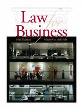 Paperback Law for Business Book
