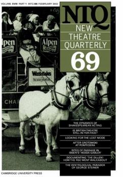 Paperback New Theatre Quarterly 69: Volume 18, Part 1 Book