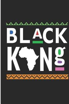 Black King: Black History Month Blank Lined Note Book