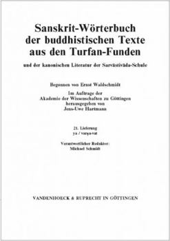 Paperback Sanskrit-Worterbuch Der Buddhistischen Texte Aus Den Turfan-Funden. Lieferung 21: YA / Varna-Vat [German] Book