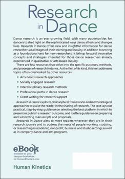 Paperback Research in Dance: Methods, Processes, and Practical Applications Book