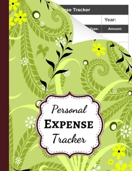 Paperback Personal Expense Tracker: Monthly Budget Planner Organizer / Ledger Book Worksheets / Budgeting Workbook Book