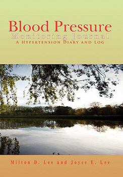 Hardcover Blood Pressure Monitoring Journal Book