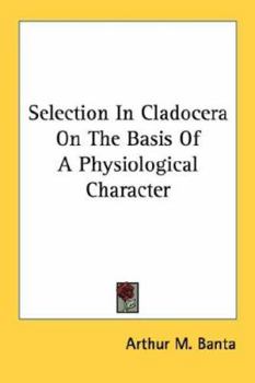 Paperback Selection In Cladocera On The Basis Of A Physiological Character Book