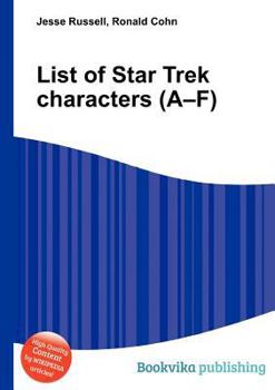 Paperback List of Star Trek Characters (A-F) Book