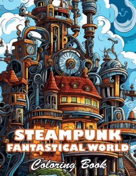Steampunk Fantastical World Coloring Book: 100+ High-quality Illustrations for All Ages