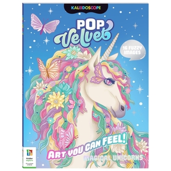 Paperback Kaleidoscope Pop Velvet Coloring: Magical Unicorns Book