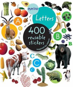 Paperback Eyelike Letters: 400 Reusable Stickers Inspired by Nature Book