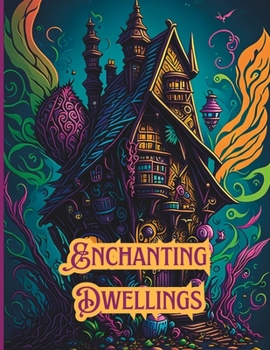 Paperback Enchanting Dwellings Coloring Book: Whimsical Fantasy Fairy Houses Grayscale Coloring Book