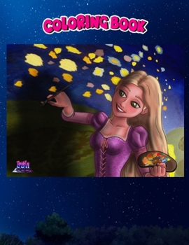 Coloring Book: Rapunzel, Children Coloring Book, 100 Pages to Color
