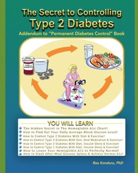 Paperback The Secret To Controlling Type 2 Diabetes: Addendum to Permanent Diabetes Control Book